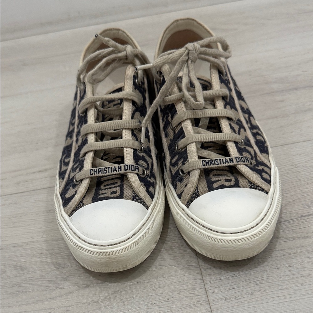 Dior Beige and Black Sneakers